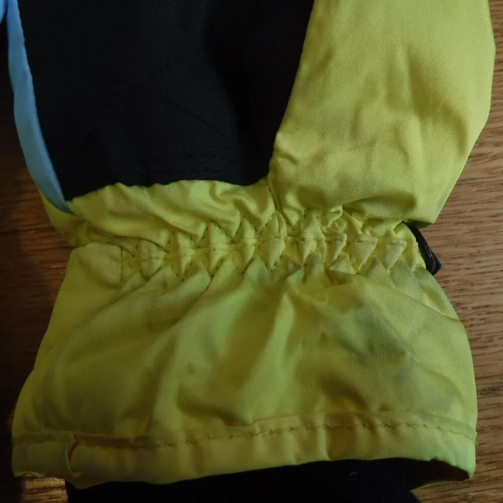 Aixhw Kids Insulated Winter Teal Yellow Black Size Medium